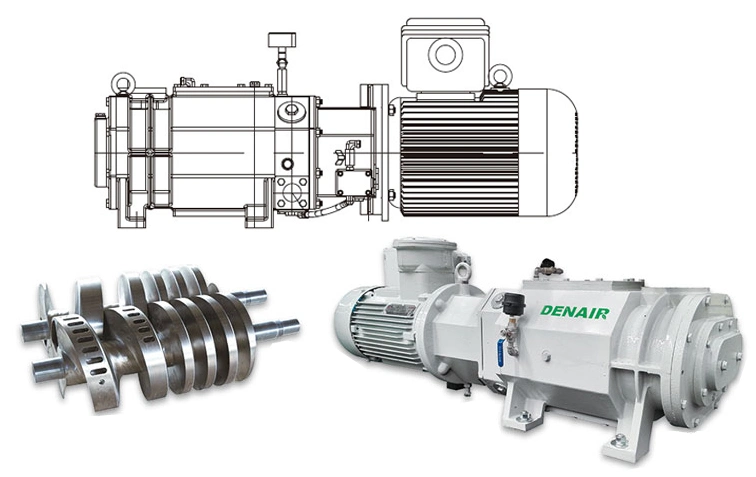 High Efficient Vacuum Pump Exhaust Gas Or Water Or Oil