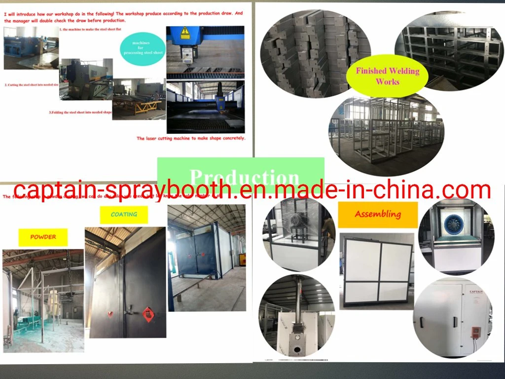 Captain Car Spray Paint Booth/ Powder Coating/Baking Room / Paint Cabinet