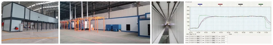 Aluminum Profiles Racks Shelves Vertical Automated Powder Coating Spray Plant Line