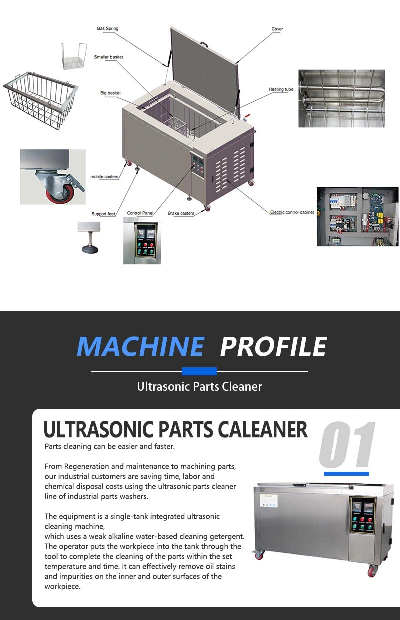 120liters Ultrasonic Wash Tank with 28kHz Frequency