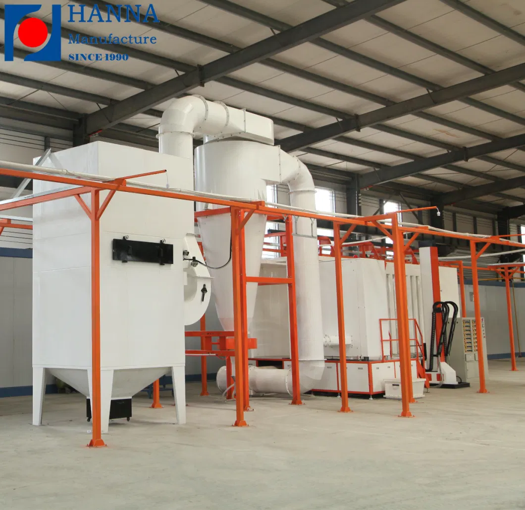 Advanced Power and Free Overhead System Automatic Powder Coating Line From Hanna