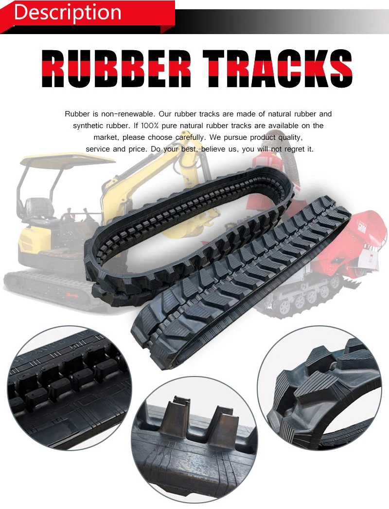 Wholesale Small Rubber Crawler Skid Steer Loder Crawler Bulldozer Track Farm Tractor Agricultural Combine Harvester Mini Excavator Rubber Track