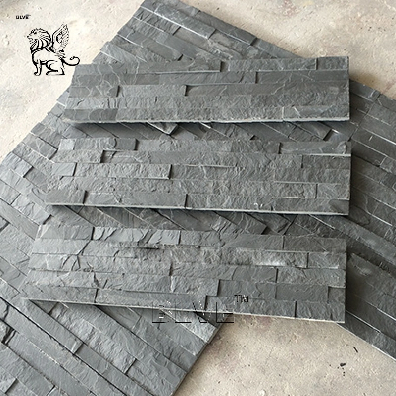 Blve Garden Decoration Grey Natural Stone Tiles Marble Stone Slab Culture Stone Wall Panel