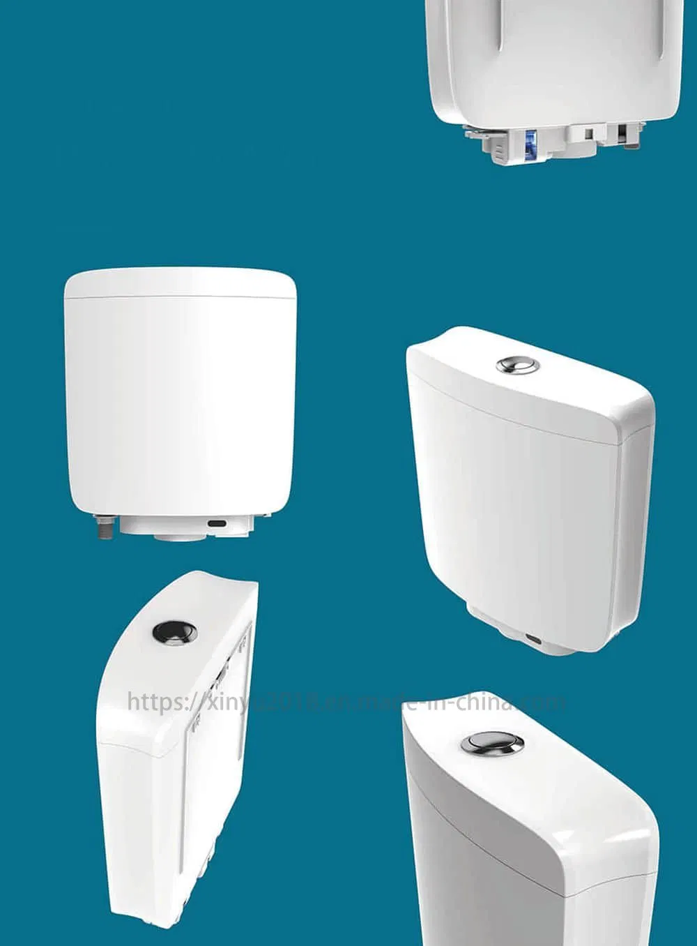 Smart Touchless Sensor Squat Auto Flush Toilet Water Tank