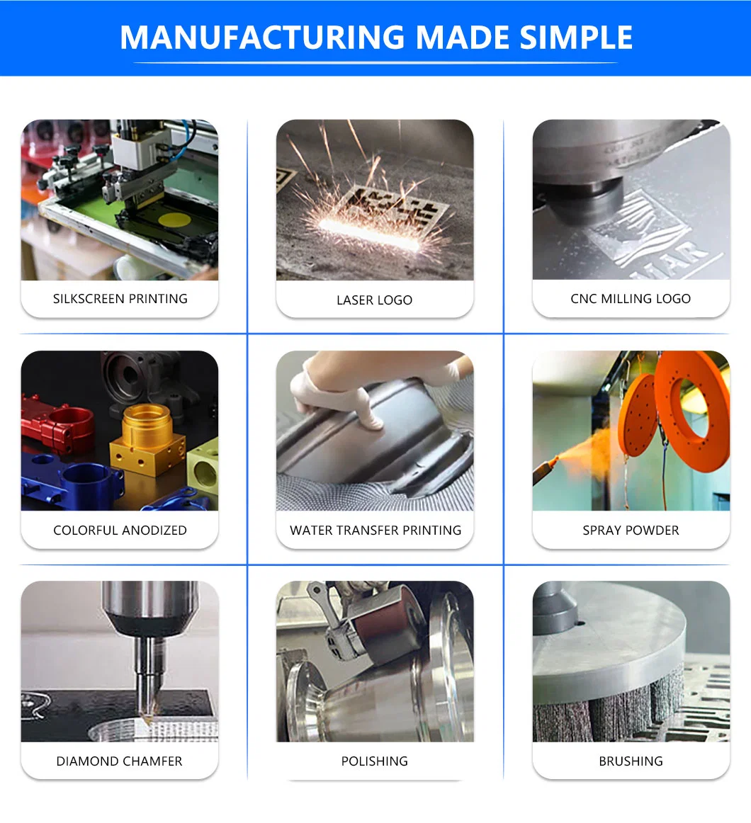 OEM Aluminium CNC Manufacturing Processes Machining Metal Parts