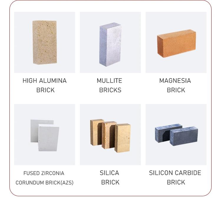 High Refractoriness Fire Clay Brick Sk32 Sk34 Sk36 Sk38 Fire Brick for Melting Furnaces