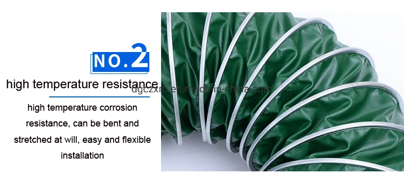 350 Celsius Heat Resistant Spiral Air Heating Duct for Air Heaters