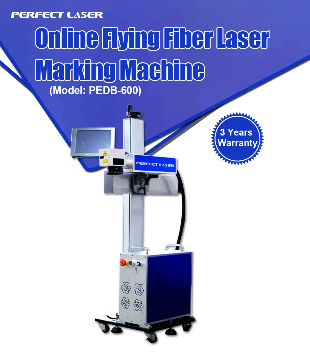 20W 30W 50W Lifting Type Laser Marking Machine for Bottles on Production Line