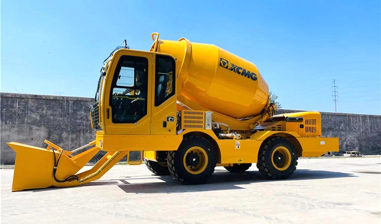 XCMG Official Mobile Concrete Truck Mixer Machine 4m3 Capacity Self Loading Cement Concrete Mixer Price for Sale