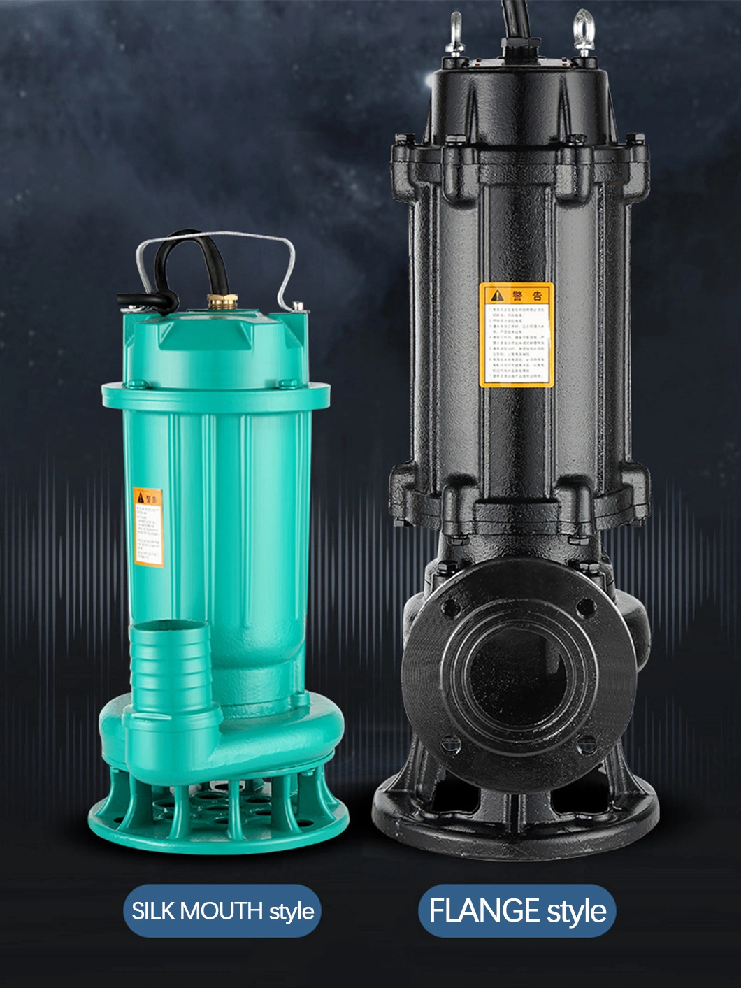 Wq Qw Wqd Jywq Submersible Vertical Sewage Water Pump Sump Grinder Slurry Centrifugal Waste Water Pump