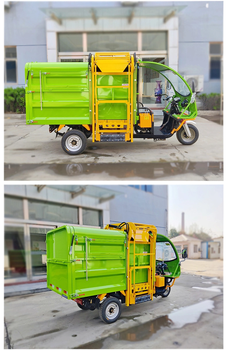 10 Tons Automatic Tricycle Garbage Collector Side Loading