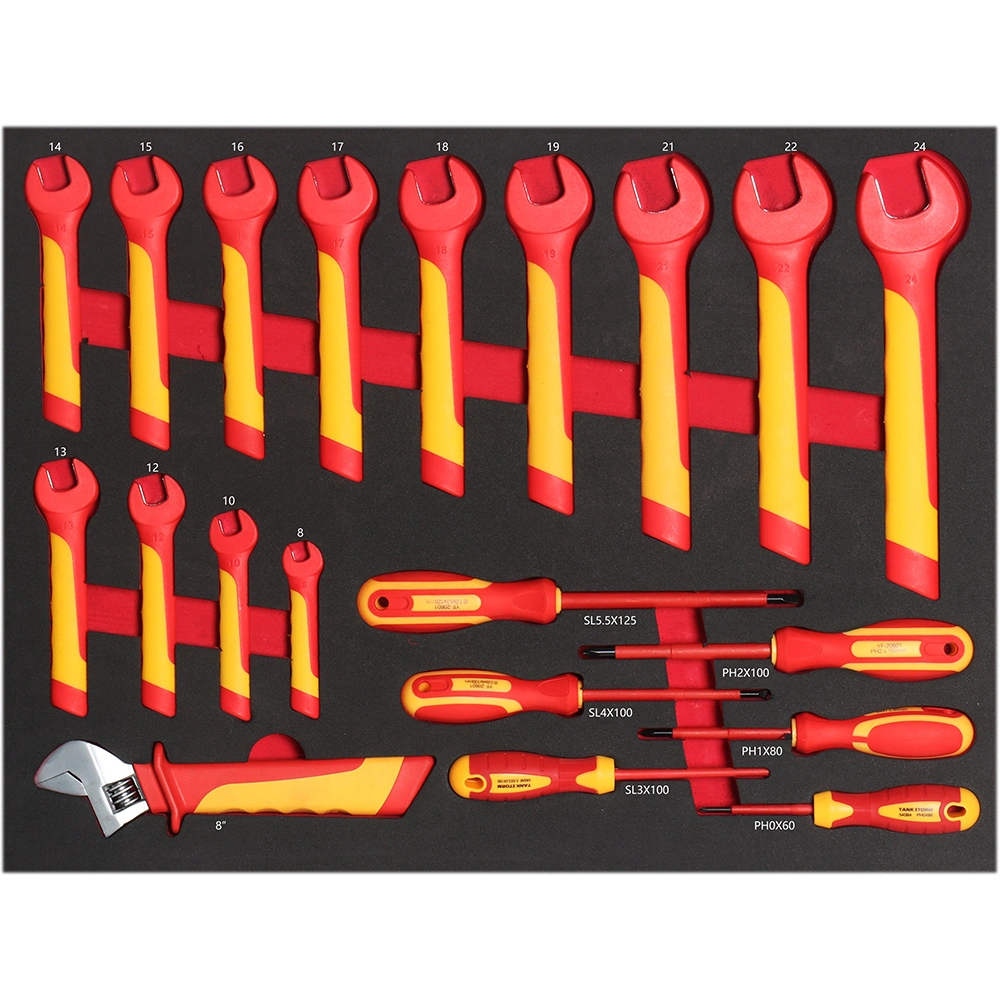 68 PCS Insulated Hand Tools Set3-Draw Tool Cabinets Factory
