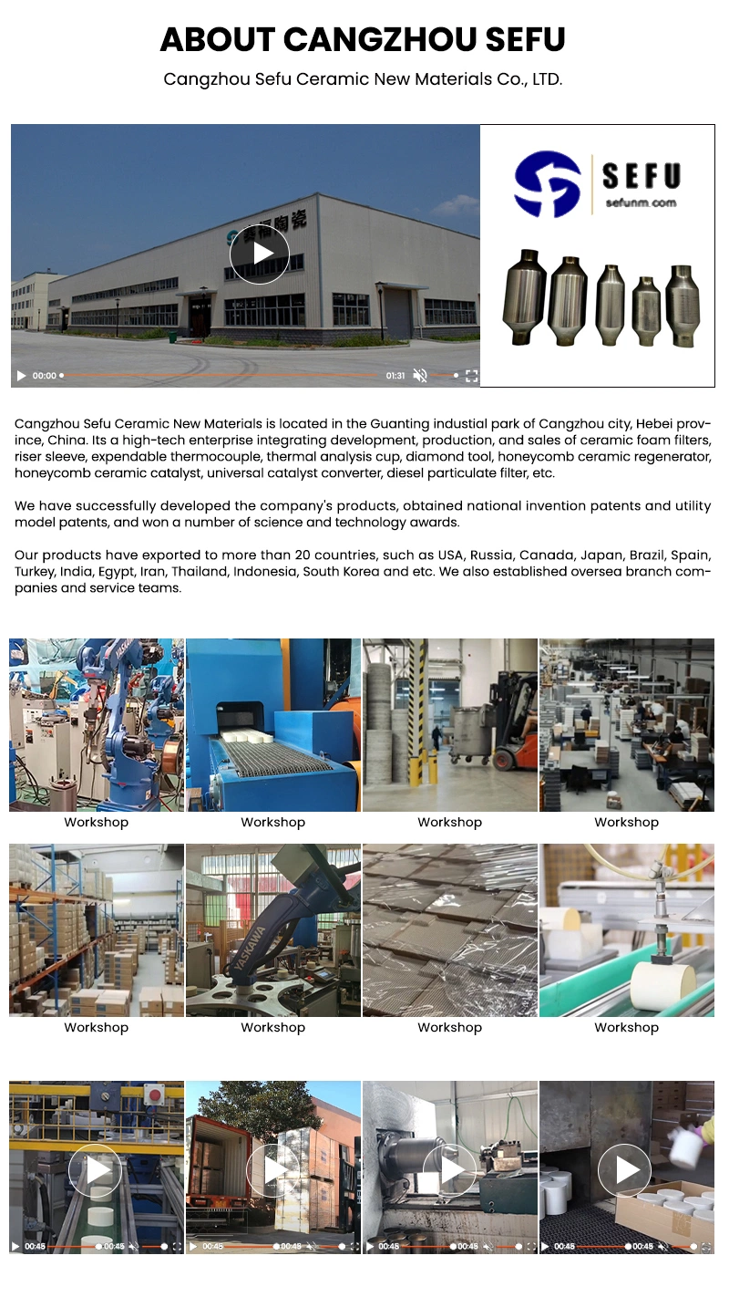 Sefu Exhaust Gas Filter China Oxidation Catalyst Diesel Manufacturers Selective Catalytic Reduction (SCR) System