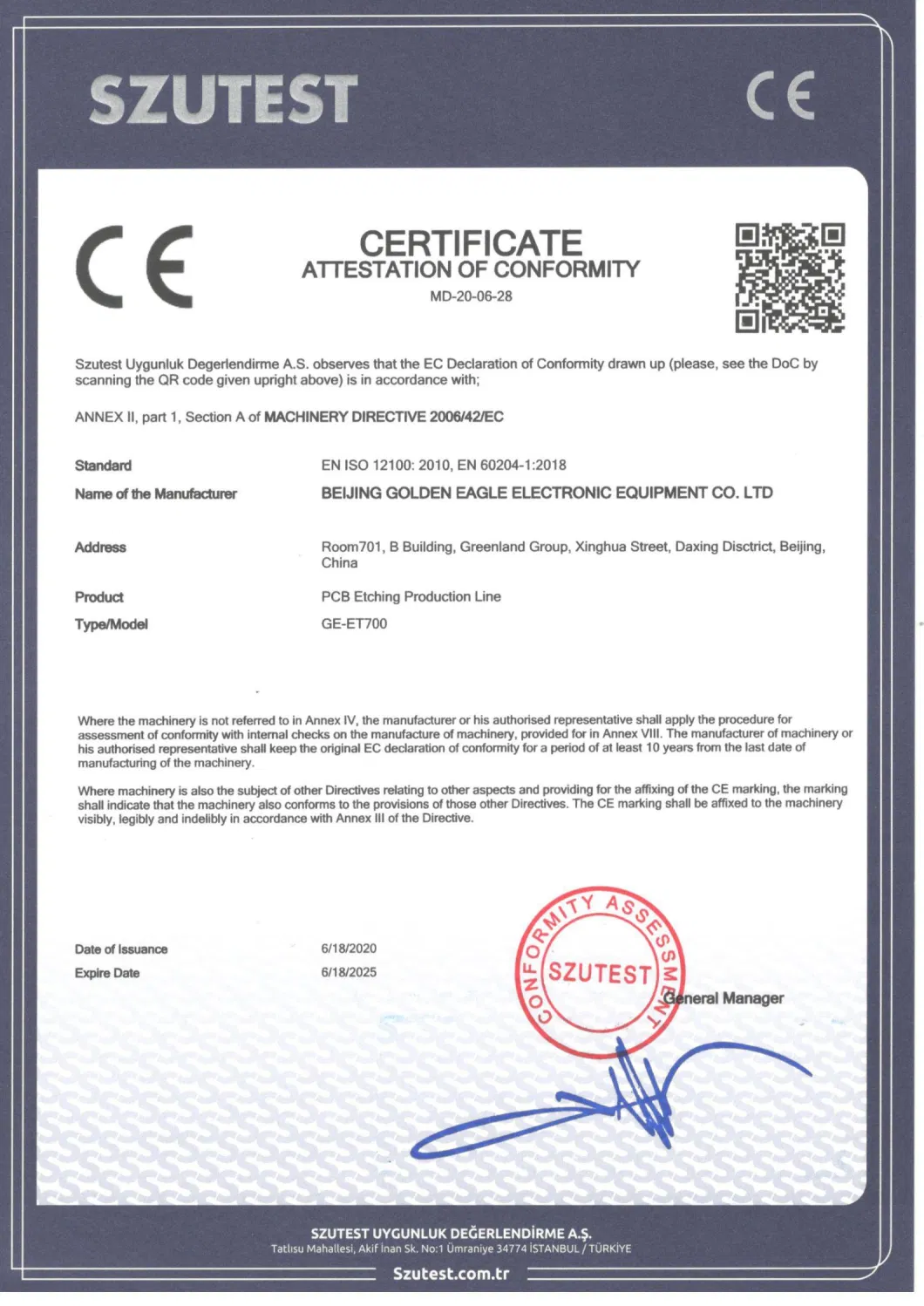 Ge-Sk9 PCB Auto Double Side Etching Stripping Dry Line