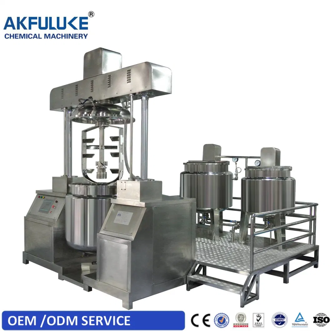 Making Machine Vacuum Emulsifying Mixer Machine Cream Lotion Mixing Tank