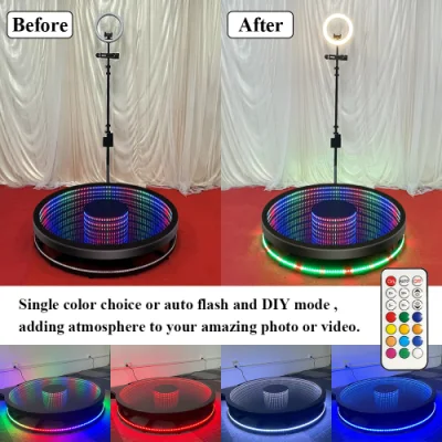 Selfie 360 Spinner Platform Party Supply Photobooth Automatic Rotating Camera Video Metal 360 Photo Booth