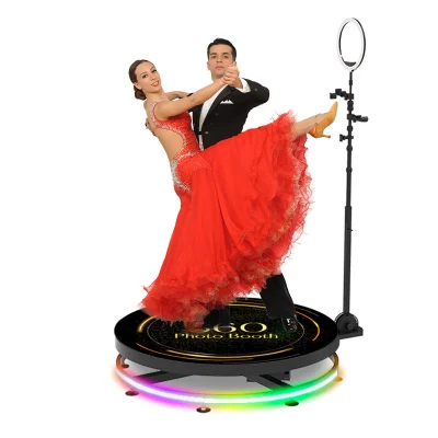 New Portable Selfie 100cm 360 Spinner Degree Platform Business Photo Booth Camera Vending Machine Video Photobooth
