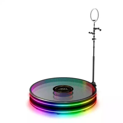 80, 100, 115cm New Party Artifact Portable Automatic Photobooth Rotating Selfie 360 Photo Booth for Wedding
