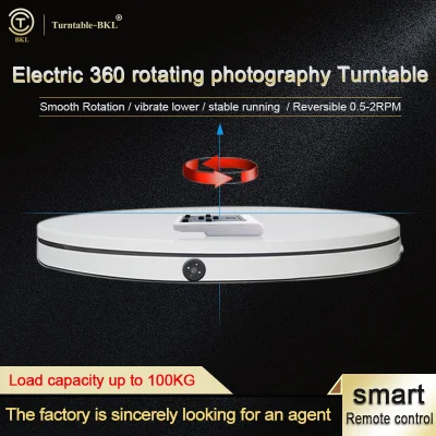 360 Degree Electric Photography Turntable Rotary Table for 3D Scanning Photo Booth