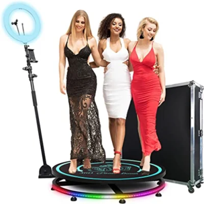 360 Photo Booth Slow Motion Portable Automatic 360 Degree Video Booth for Party 360 Degree Photo Booth Mirror Photobooth