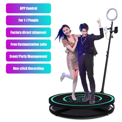 Automatic Spinning 360 Video Photobooth Camera 360 Photo Booth with Ring Light
