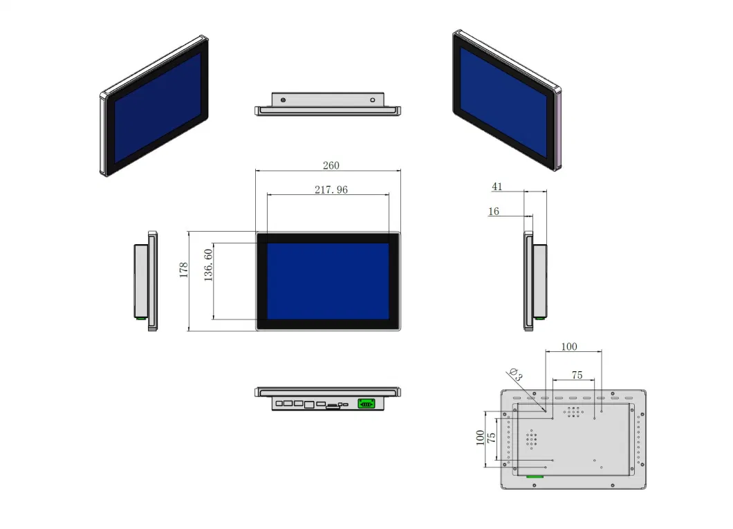 15 Inch Touch Screen PC Smart Express Cabinet Self-Service Fetching Android Industrial Embedded Tablet