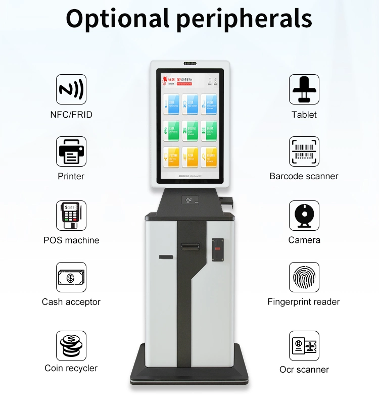 2021 Restaurant Bill Presenter Fast Food Self Checkout Restaurant Self Ordering Payment Kiosk