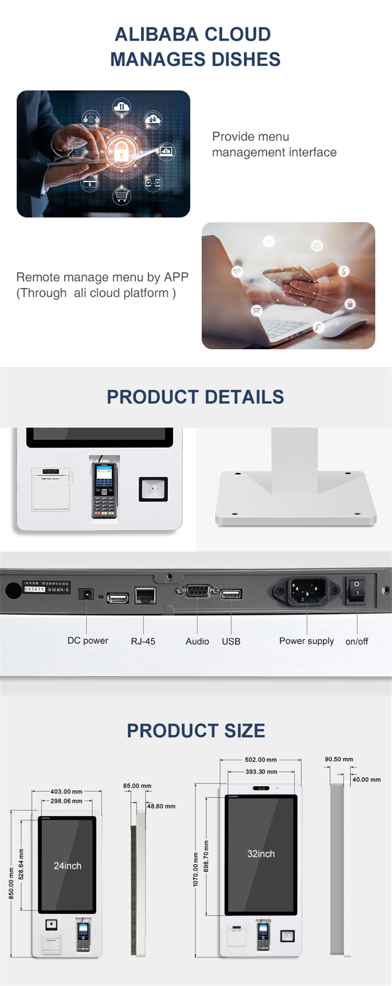 Customized Fuel Filling for Gas Station Self-Register Registration Self Service Information Payment Kiosk