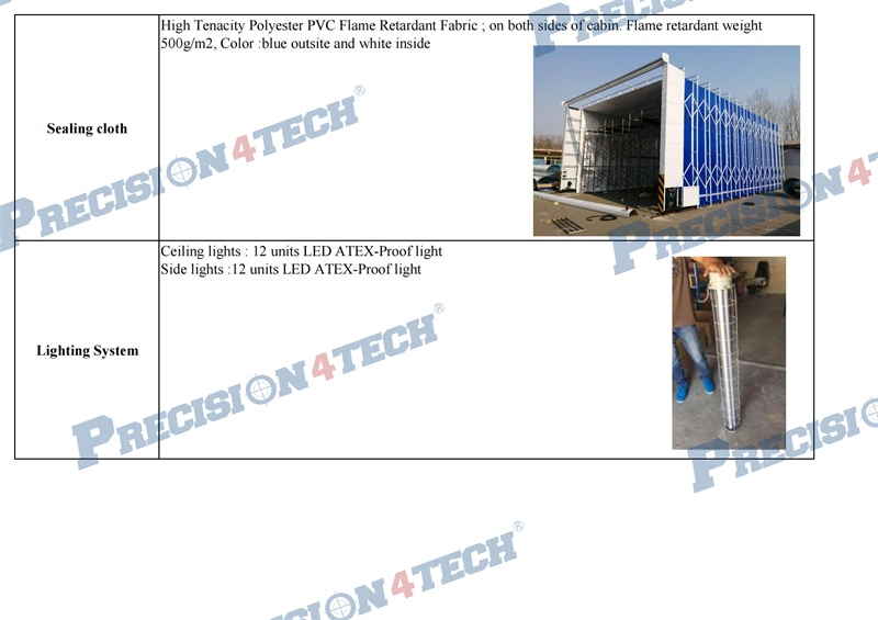 Retractable Mobile Telescopic Paint Booth Portable Spray Booth for Large Workpieces