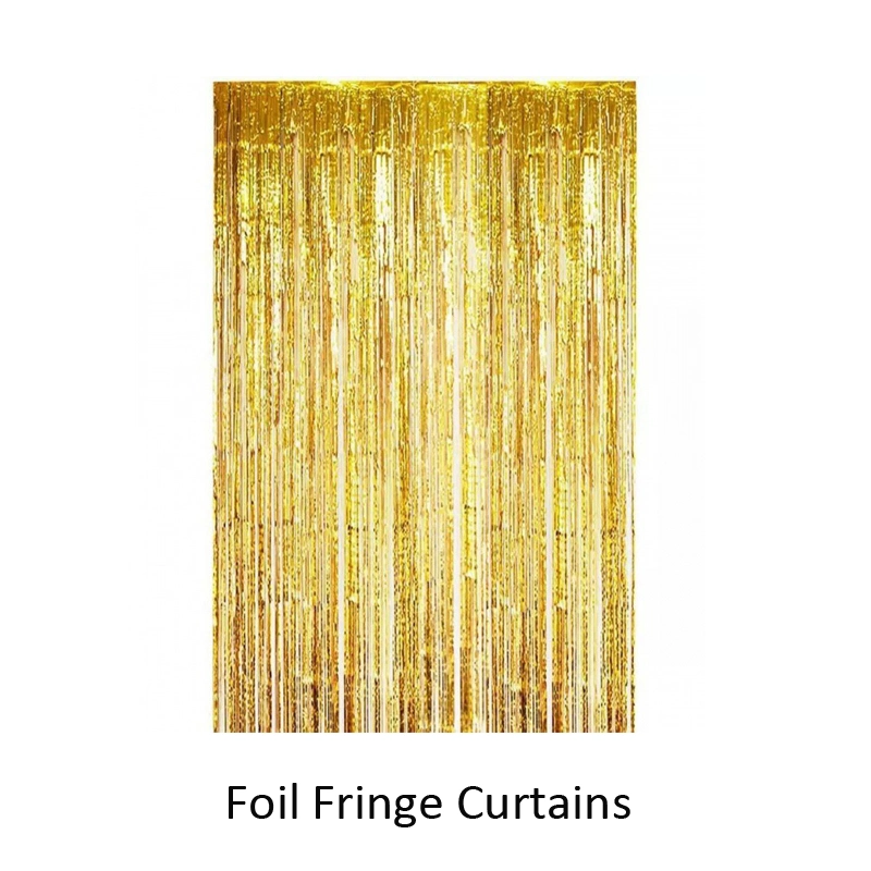 Square Foil Curtain Streamer Tinsel Backdrop Photo Booth Background for Graduation Party New Year Birthday Wedding Christmas Decorations