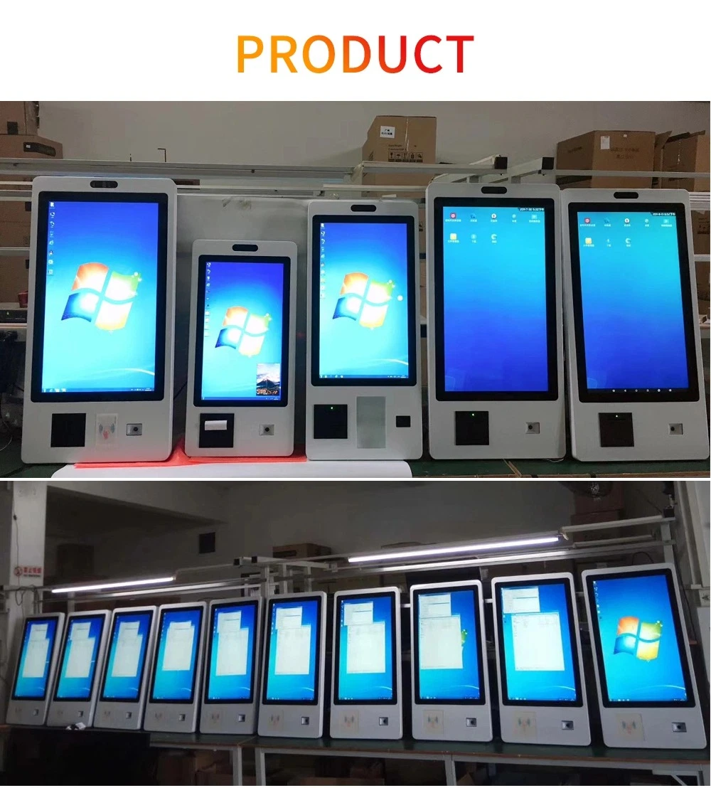 Selfcheck Self Serving Shop Drive Thru Ordering System Automatic Payment Kiosk with Thermal Printer