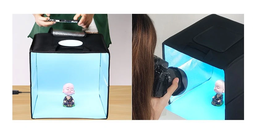 Photo Studio Light Box 30cm/12 Inch Portable Photo Booth Lightbox Photography Shooting Tent CRI&gt;95 with 112PCS LED Lights