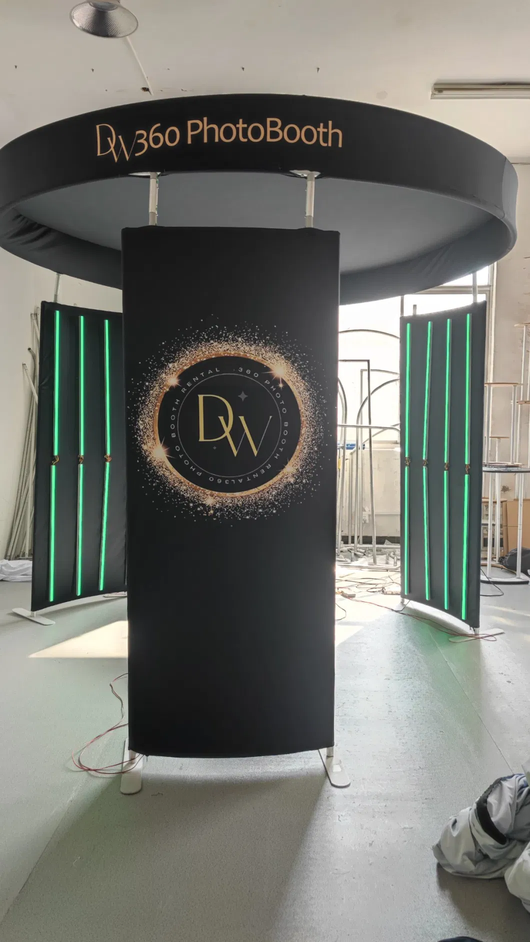 8X8FT 360 Round Photobooth Backdrop with Light