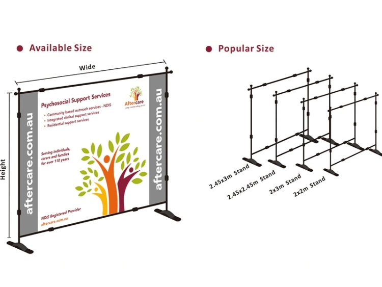 Tension Fabric Backwall Photography Photobooth Backdrop