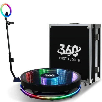 360 Photo Booth Selfie máquina 100cm para las fiestas con libre Personalización del logotipo