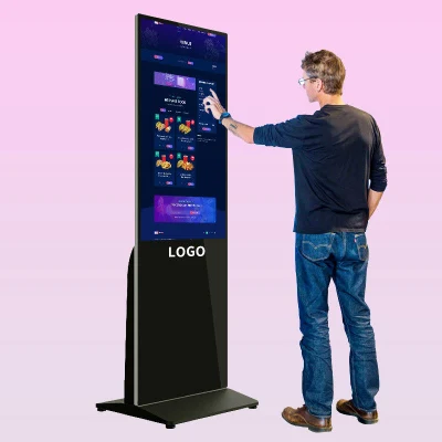  Suelo de cabina de Fotos Digital Signage 43 Inch Android Publicidad equipos tocando la pantalla LCD Photo Booth