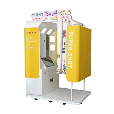  Hot Sales Windows Photoboothphoto Booth Shell 21,5 pulgadas Photobooth 3D Anillo Luz LCD Selfie Photo Booth