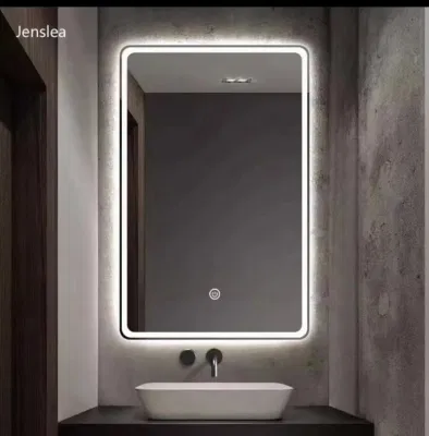  Sensor Smart Touch de fábrica LED iluminado de montaje en pared Espejo de baño