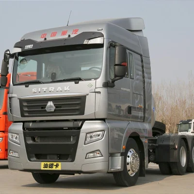  Servicio de visualización de producción pantalla táctil equipada con cámara trasera de 360 grados Sitrak GNC Euro5 480hp camión Sitrak 6X4 para la venta
