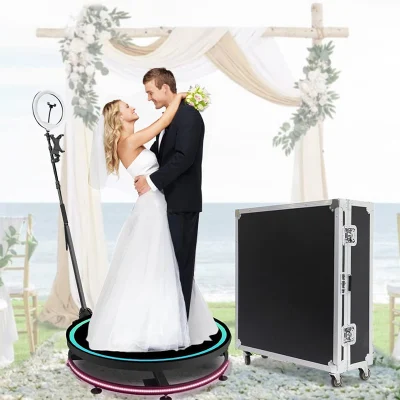  Personalizar la boda Anillo de luz de la cámara de fotos 360 Stand