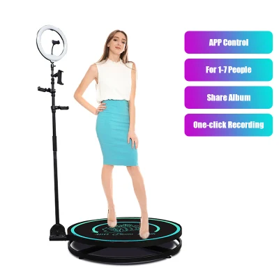  La imagen gira 360 grados Selfie Magic 360 stand de fotos