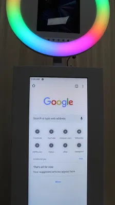  Soporte de instalación fácil portátil de entrega rápida cabina de fotos para iPad