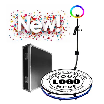  Publicidad Rotating 360 degre portátil Selfie Photo Booth