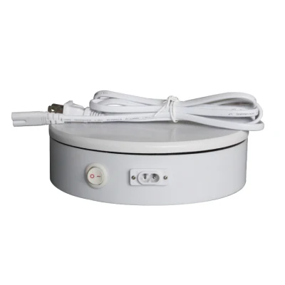  Turntable-Bkl giratoria de 360 grados de 20cm eléctrico portátil soporte de pantalla giratoria de fotografía foto equipo stand