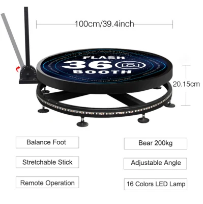 Frmzx-034 Wholesale 80/110/115cm Eight-Speed escala inteligente de control de velocidad de 360 Stand portátil de fotos de boda