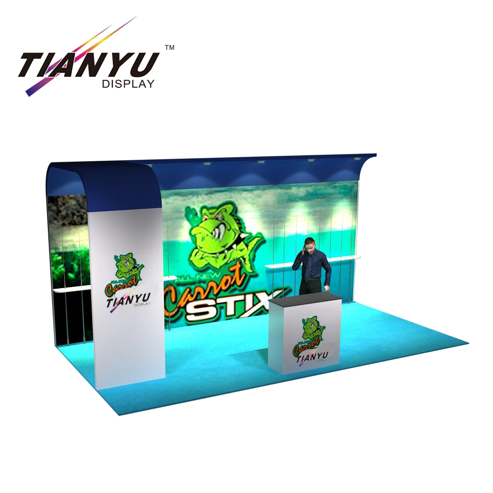 3X3 Portable Tension Fabric Trade Show Display Exhibition Modular Booth Design