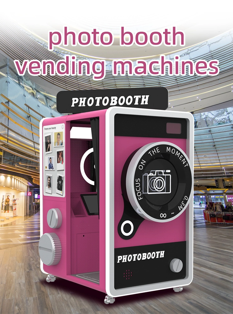 Mirror Photo Booth Machine Instant Print Photo Booth Vending Machine with Printer Kiosk