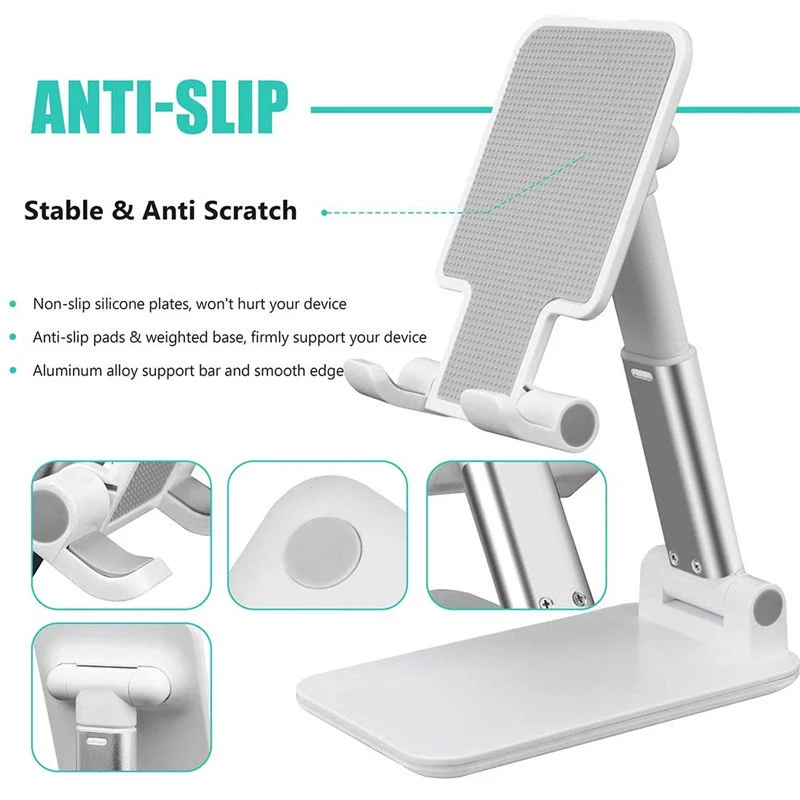 Non-Slip Foldable Holder Mobile Phone Bracket 360 Rotatable Phone Stand