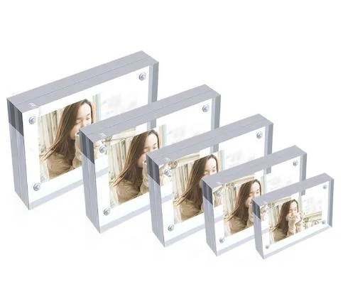 Wholesale A4 Pull Plastic Sign Holder Price List Double-Sided Stand-up Desktop Display
