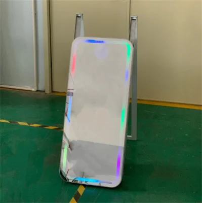 Produzione Specchio luce cornice luce specchietto retrovisore a LED personalizzato Specchio selfie PhotoBooth